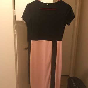 Black/pink dress